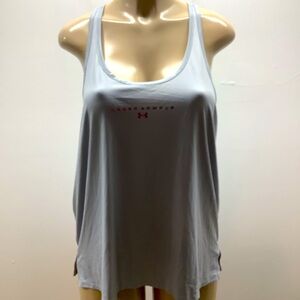 Under Armour Size XL Women's Light Gray Racer Back Tank Top. New With Tags